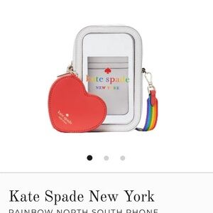 NWT Kate Spade rainbow north south phone crossbody